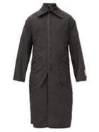 Matchesfashion.com Boramy Viguier - Longline Cotton-blend Rep Duster Coat - Mens - Black