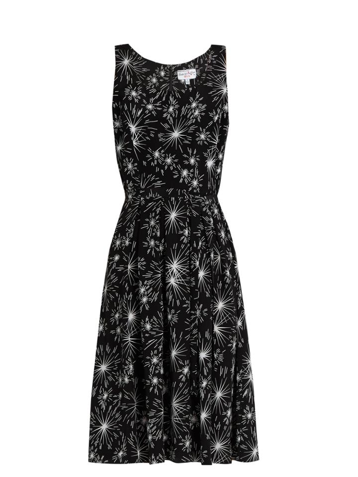 Hvn Jordan Firework-print Sleeveless Dress