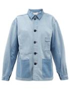 Matchesfashion.com Raey - Patch-pocket Denim Jacket - Womens - Blue