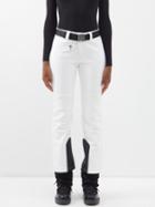Bogner - Madei Belted Softshell Ski Trousers - Womens - White