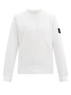 Matchesfashion.com Stone Island - Logo-patch Cotton-jersey Sweatshirt - Mens - White