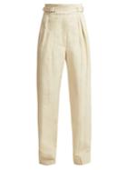 Lemaire Cotton And Linen-blend Cargo Trousers