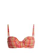 Matchesfashion.com Diane Von Furstenberg - Demi Cup Bikini Top - Womens - Red Multi