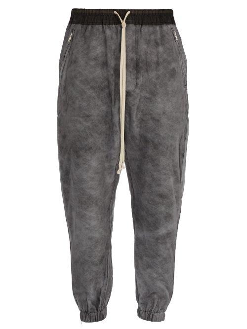 Matchesfashion.com Rick Owens - Silk Organza Padded Track Pants - Mens - Black