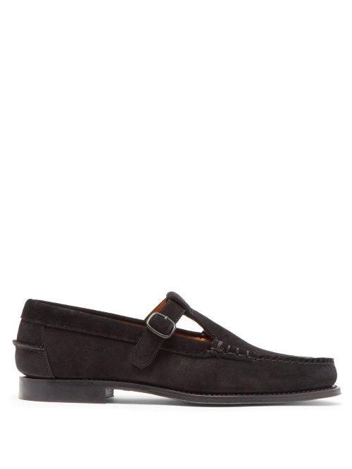 Matchesfashion.com Hereu - Alber M Suede Loafers - Mens - Black