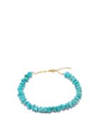 Jacquie Aiche - Turquoise & 14kt Gold Anklet - Womens - Blue