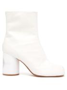 Matchesfashion.com Maison Margiela - Tabi Holographic Heel Slit Toe Boots - Womens - White