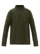 Erdem - Sophia Cable-knit Sweater - Womens - Green