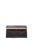 Matchesfashion.com Jil Sander - Foldable Leather Clutch Bag - Womens - Black