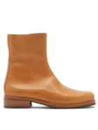 Matchesfashion.com Our Legacy - Camion Zipped Leather Boots - Mens - Tan