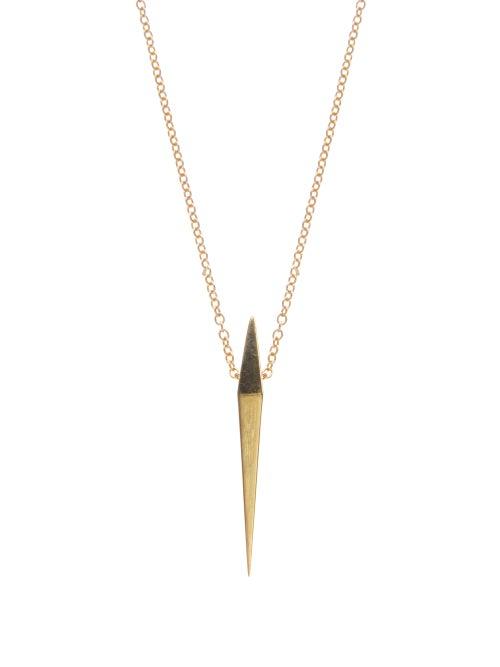 Matchesfashion.com Luis Morais - Spike-pendant 18kt-gold Necklace - Mens - Gold