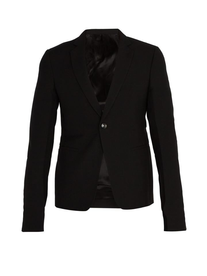 Rick Owens Single-breasted Wool Blazer
