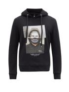 Matchesfashion.com Neil Barrett - Sculpted Warriors Series Jersey Hooded Sweatshirt - Mens - Black