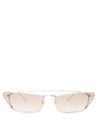 Matchesfashion.com Prada Eyewear - Ultravox Metal Cat Eye Sunglasses - Womens - Light Pink