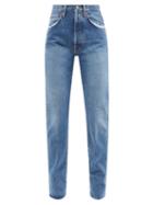 Matchesfashion.com Made In Tomboy - Victoria Distressed Straight-leg Jeans - Womens - Denim