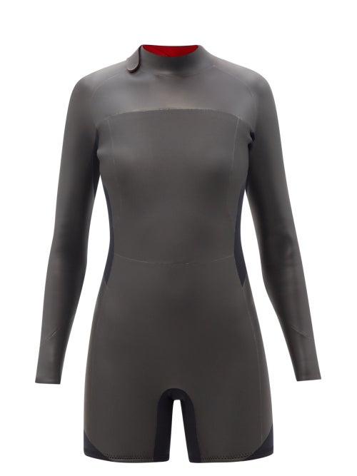 Stockholm Surfboard Club - Christel 3/2mm Short Neoprene Wetsuit - Womens - Black