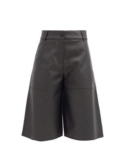 Matchesfashion.com Vika 2.0 - High-rise Faux-leather Culottes - Womens - Black