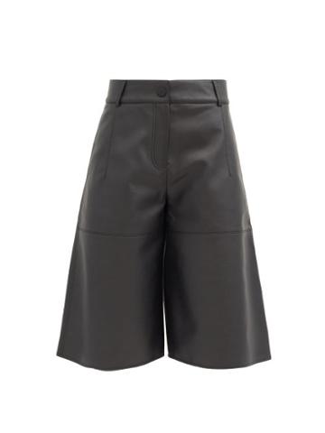 Matchesfashion.com Vika 2.0 - High-rise Faux-leather Culottes - Womens - Black