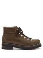 Matchesfashion.com Montelliana - Tom Lace Up Leather Boots - Mens - Dark Green