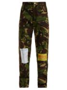 Martine Rose Camouflage Cotton-blend Straight-leg Trousers