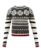Matchesfashion.com See By Chlo - Fair Isle-jacquard Sweater - Womens - Black White