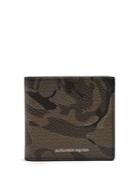Alexander Mcqueen Camouflage Bi-fold Leather Wallet
