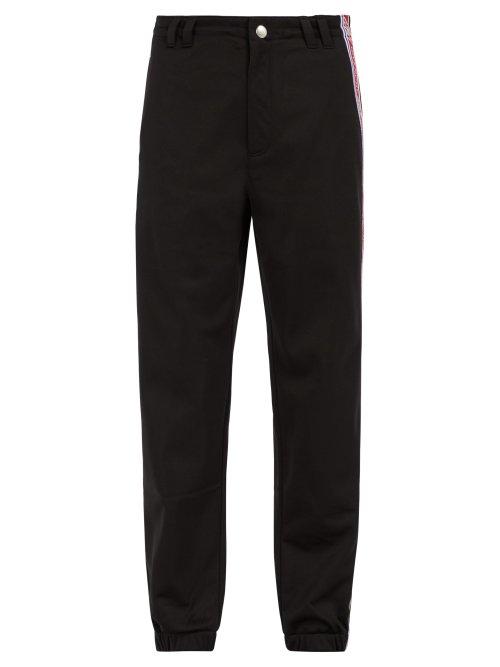 Matchesfashion.com Givenchy - Logo Jacquard Cotton Track Pants - Mens - Black