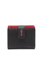 Matchesfashion.com Christian Louboutin - Paloma Bi Fold Grained Leather Wallet - Womens - Black Red
