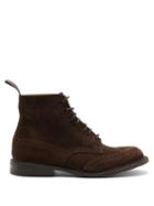 Matchesfashion.com Tricker's - Stow Suede Ankle Boots - Mens - Dark Brown