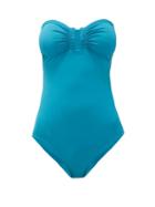 Matchesfashion.com Eres - Cassiope U-ring Strapless Swimsuit - Womens - Blue