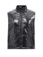Acne Studios - Ogando Face-patch Lacquered-shell Gilet - Womens - Black