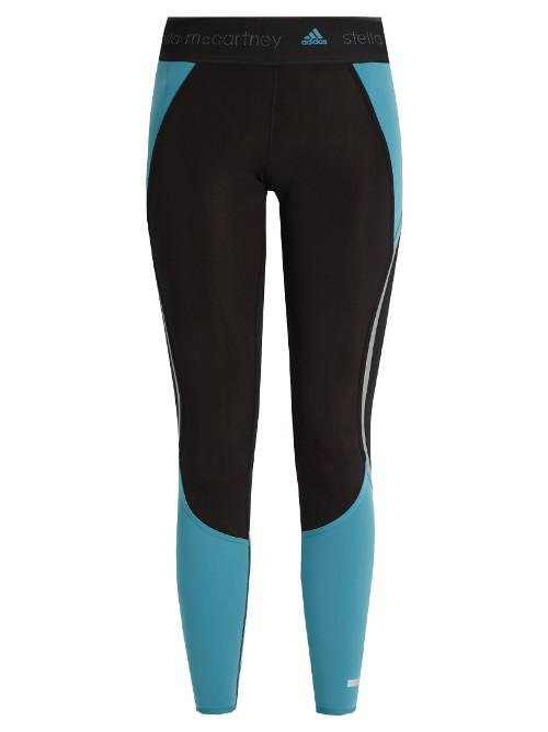 Adidas By Stella Mccartney Contrast-panelled Performance Leggings