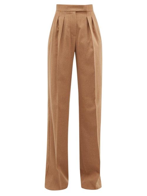 Matchesfashion.com Max Mara - Renon Trousers - Womens - Camel