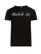 Saint Laurent Watch It-print Cotton-jersey T-shirt