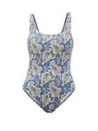 Matchesfashion.com Etro - Paisley Print Swimsuit - Womens - Blue
