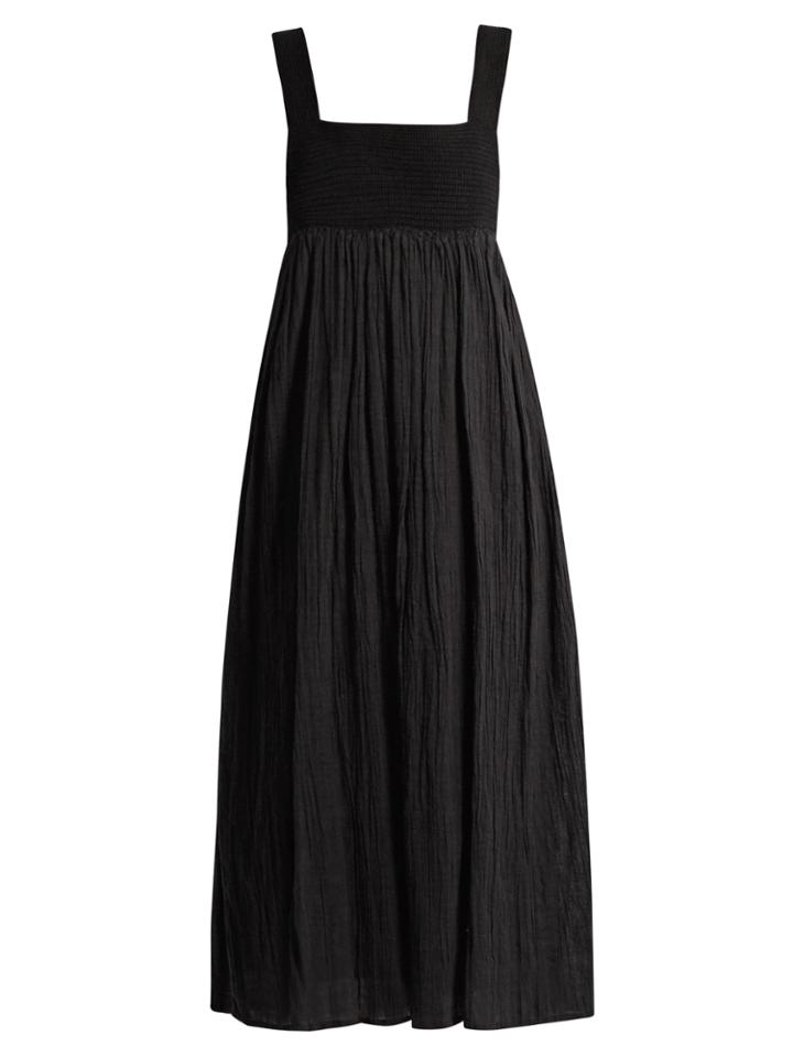 Masscob Crochet-panelled Cotton-gauze Dress