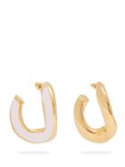 Matchesfashion.com Marni - Open Hoop Enamel Earrings - Womens - Pink