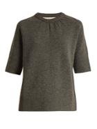 Marni Contrast-back Short-sleeved Cotton-blend Sweater