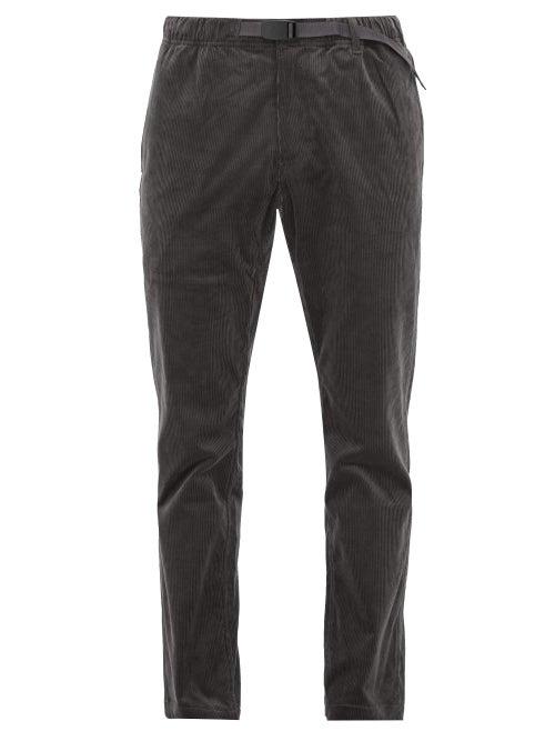 Matchesfashion.com Gramicci - Dropped Seat Stretch Cotton Corduroy Trousers - Mens - Grey