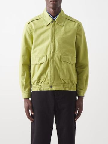 Winnie New York - Flap-pocket Cotton-canvas Jacket - Mens - Light Green