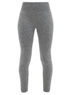 The Upside - Ayama Seamless Technical-jersey Cropped Leggings - Womens - Grey