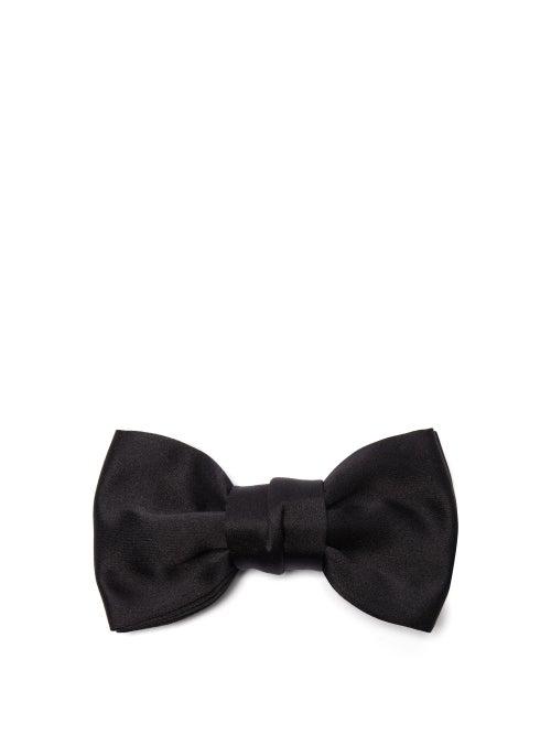 Matchesfashion.com Lanvin - Paris Butterfly Silk Satin Bow Tie - Mens - Black