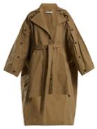 Palmer/harding Step-hem Cotton-poplin Trench Coat
