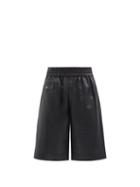 Mens Rtw Studio Nicholson - Low-cut Leather Shorts - Mens - Navy