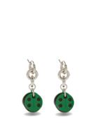 Paco Rabanne - Pacotille Chain Drop Earrings - Womens - Green Multi