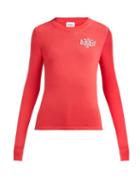 Matchesfashion.com Barrie - Thistle League Boucl Intarsia Cashmere Sweater - Womens - Pink Multi