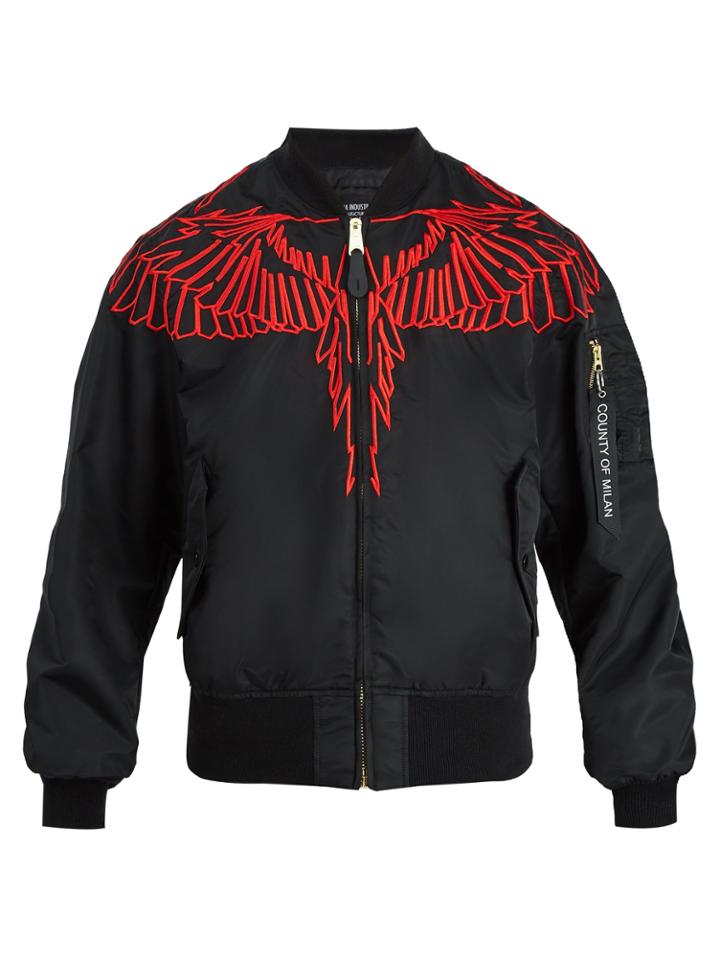 Marcelo Burlon Wing-embroidered Bomber Jacket