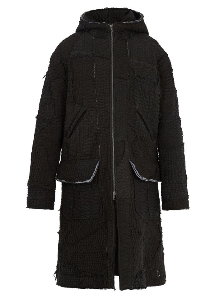 By Walid Rifat Embroidered Linen Parka