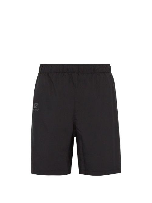 Matchesfashion.com Salomon - Agile Mesh Panel Performance Shorts - Mens - Black