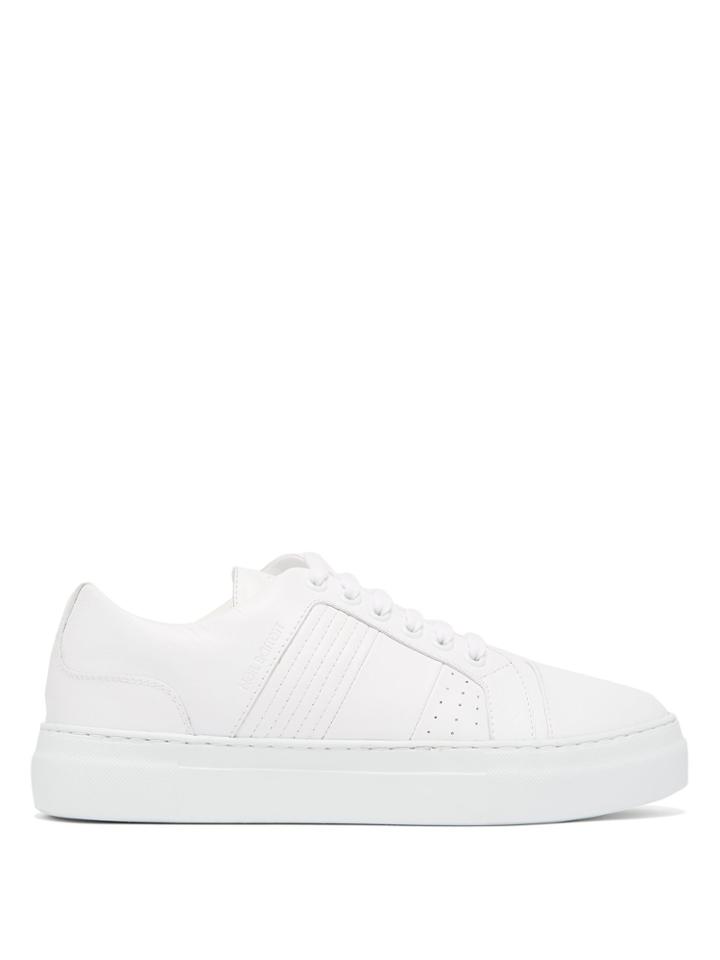 Neil Barrett Modernist City Low-top Leather Trainers